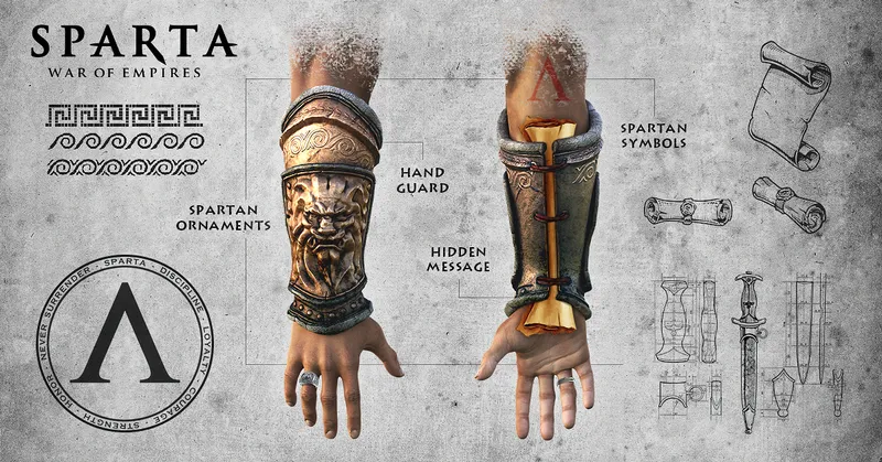 Hands of a Spartan Warrior