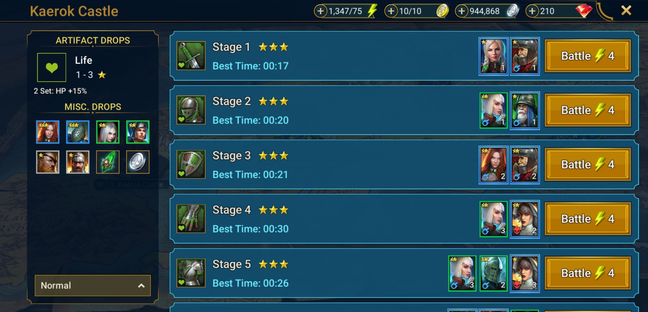 A list of Stages you can take on in RAID: Shadow Legends' Campaign mode.
